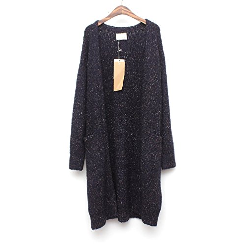 レディース ロング ニット カーディガン コート　オリジナルBAGセット#1007