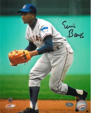 Ernie Banks Autographed/Hand Signed Chicago Cubs 8x10 Photo- Banks/MLB Holograms