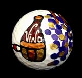 Buy GOLF BALL - HAND PAINTED - DESIGN: WINE FESTIVAL