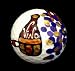 GOLF BALL - HAND PAINTED - DESIGN: WINE FESTIVAL