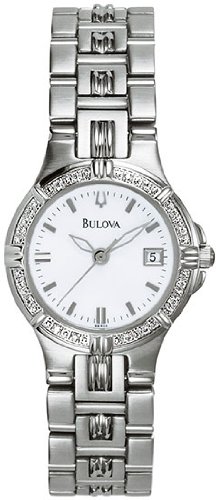 Bulova Womens 96R04 Diamond Accented Watch