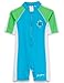 SunBusters Girls UPF 50+ Sun Protective Short Sleeve Sunsuit