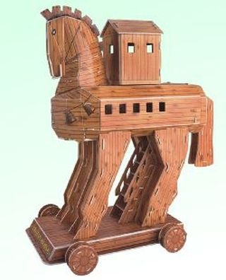 3d Trojan Horse Greece 3 D Puzzle Greek [Toy]