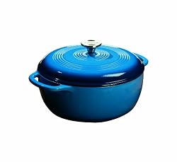 Lodge Color 6-Quart Dutch Oven, Caribbean Blue