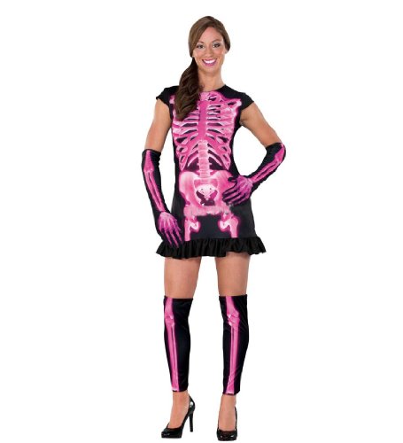 Meilaier Halloween Costumes for Women Cosplay Horror X-ray Skull