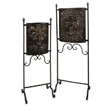 Fleur-De-Lis Tall Planters - Set of 2