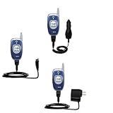 Deluxe Kit for the Samsung SPH-A740 includes a USB cable with Car and Wall Charger - Gomadic Brand w/ TipExchange Technology