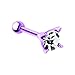 Tragus Earring Stud with Cubic Zirconia Cartilage Earring Stud Barbell 16G