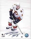 Dion Phaneuf Autographed/Hand Signed 8x10 Photo (Calgary Flames)
