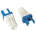 Platinum Tools 100030B Strain Reliefs for EZ-RJ45 Cat 6+ Connector, Blue