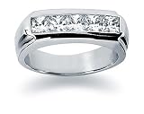 1 ctw. Woman's Princess Diamond Wedding Band in Platinum