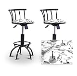 2 24"-29" Musical Instrument Band Fabric Seat Black Adjustable Specialty /  ....