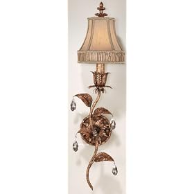 Fine Art Lamps 408050 1LT Wall Sconce Warm Gold Pastiche Traditional Indoor Lighting by Fine Art Lamps