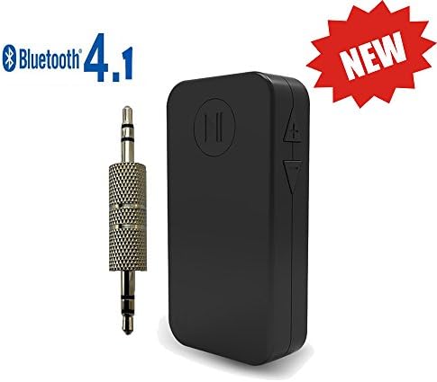 eranton Portable A2dp Bluetooth 4.1 Wireless Music Audio Receiver Adapter Auxiliary 3.5mm Stereo Output Handsfree Carkit for Car Home Stereo