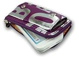 U-Bop Advanced ZPouch Dual Corner Zip Carry Case With 4 Keyring Hook Outer Wallet | Purple | For Kodak Playsport ZX3, ZX5 Series Video Camera