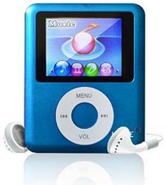 8GB 1.8''LCD Screen MP4/MP3 Player Media/Music/Audio Player with FM Radio-Blue