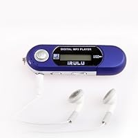 iRulu Brand USB 4GB WMA MP3 Music Player Voice Recorder FM Radio(Blue)