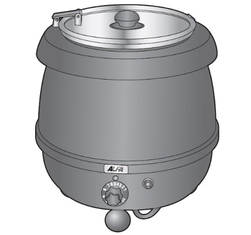 "Alfa Soup Warmer Kettle, 10-1/2 Quart"