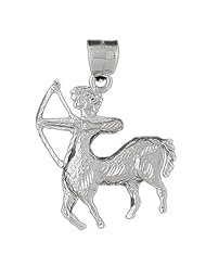 Clevereves 14K White Gold Zodiac Pendant 14.3 - Gram(s)