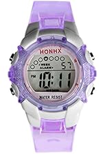 Mokingtop&reg; Fashion Children Girls Digital LED Quartz Alarm Date Waterproof Sports Wrist Watch