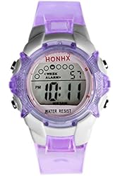 Mokingtop&reg; Fashion Children Girls Digital LED Quartz Alarm Date Waterproof Sports Wrist Watch