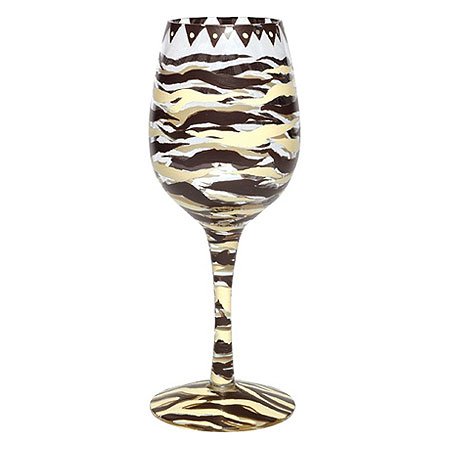 Lolita Chocolate Zebra Wine Glass