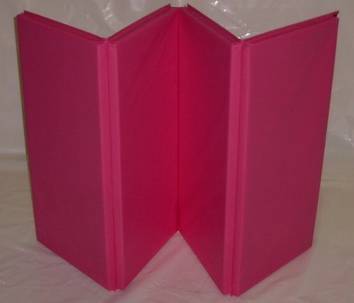 Pink Folding Panel Mat 4'x8' Tumbling Gymnastic Mat 2 THICK