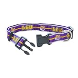 Pet Goods Small Collegiate  5/8-Inch by 10-Inch - 14-Inch  Dog Collar, Louisiana State University