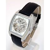 Christophe Skye - Mechanica Automatic Watch with Black Leather Strap. Model: CS-843332000412