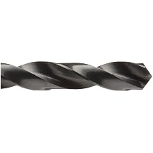 Precision Twist 5ATS High Speed Steel Taper Shank Drill Bit, Black Oxide Finish, Morse Taper Shank, Spiral Flute, 118 Degree Point Angle