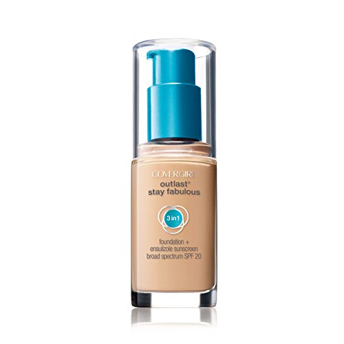 COVERGIRL Outlast Stay Fabulous 3-in-1 All Day Foundation Creamy Natural, 1 fl oz (30 ml)
