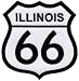 Route 66 Illinois Embroidered Patch Iron-On Highway Road Sign Biker Emblem
