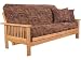 Cottage Futon 80957211112F Virginia Oak Full Size Futon Frame - Medium Oak Finish - Mattress sold seperately