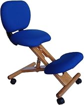Wooden Ergonomic Kneeling Posture Office Chair with Reclining Back [WL-SB-310-GG]