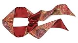L. Erickson USA Elastic Loop Headband - Bucol Bombay 100% Silk Print