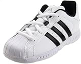 adidas Superstar 3G Speed CF Basketball Shoe (Infant/Toddler),Running White/Black/Metallic Silver,10 M US Toddler