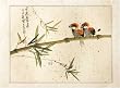 Chinese Sumi-e Brush Painting Art, Watercolor on Paper - Soul Mate Magpies (Birds of Happiness)