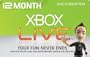 Xbox 360 Live 12 Month [Online Game Code]