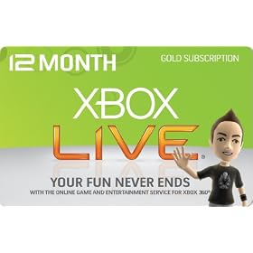 Xbox 360 Live 12 Month [Online Game Code] by Microsoft