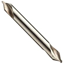 Precision Twist 76HA High Speed Steel Center Drill Bit, Uncoated (Bright) Finish, Round Shank, Spiral Flute, 60 Degree Point Angle