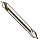 Precision Twist 76HA High Speed Steel Center Drill Bit, Uncoated (Bright) Finish, Round Shank, Spiral Flute, 60 Degree Point Angle