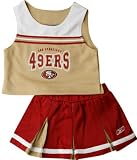 San Francisco 49ers Girl's Toddler 2-Pc Cheerleader Jumper - 3T
