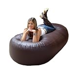 6ft Sofa MOCHA Faux Leather Classic
