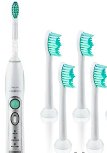 4-pack Philips Sonicare Compatible Toothbrush Heads Diamond Clean, Flexcare.