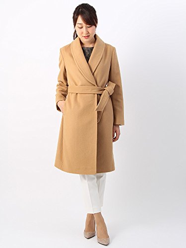 (ザ・スーツカンパニー) Littlechic/ショールカラー ラップコート キャメル