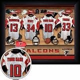 Atlanta Falcons NFL Customized "Locker Room" 11" x 14" Photograph - Black Frame
