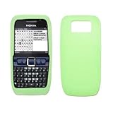 Premium Lime Green Soft Silicone Gel Skin Cover Case for Nokia E63 [Accesso ....