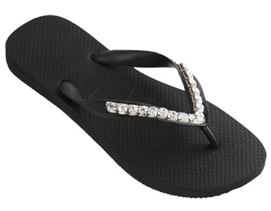 Amazon: Dini's HAVAIANAS Fashion Jeweled Flip Flops, Crystal Studs ...