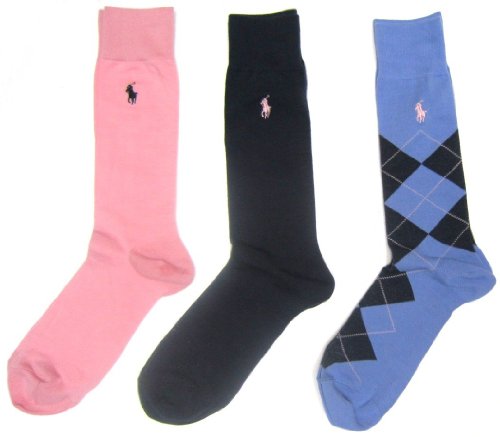 Men's Navy Blue Crew Dress Socks