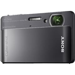 Sony DSC-TX5B Digitalkamera (10,2 Megapixel, 4-fach opt. Zoom, 7,6 cm (3 Zoll) Display, Touchscreen) schwarz